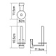 Держатель для туалетной бумаги WasserKRAFT Leine K-5097