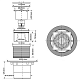 Трап д/душ. поддона MRFG3 V-110