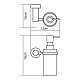 Дозатор для жидкого мыла, 150 ml WasserKRAFT Donau K-9499