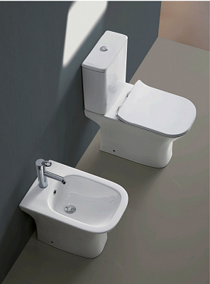 Напольный унитаз компакт Cerutti Spa Vettore 7192 (66,5*34,5*77)