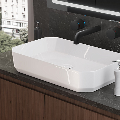 Раковина на столешницу Sanita Luxe Line 55