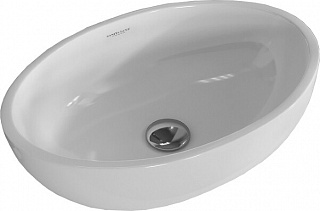 Раковина накладная 53 см Sanita Luxe Ringo RNGSLWB01 овальная