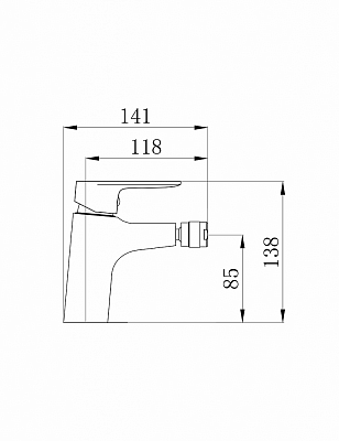 Смеситель для биде РМС SL131-001-1