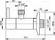 Угловой вентиль 1/2*3/8, круглый AlcaPlast ARV001