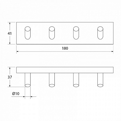 Крючок четверной Iddis Edifice EDISB40i41