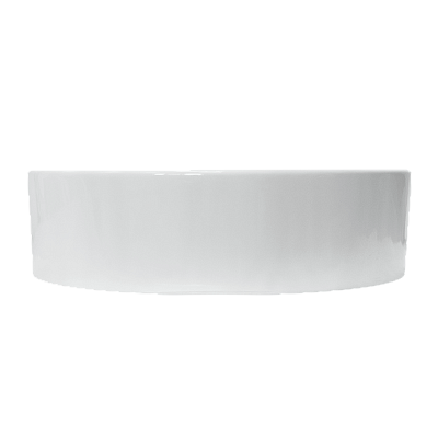 Раковина накладная 43 см круглая Sanita Luxe Best Shelf 43 BST43SLWB01SH  с отверстием под смеситель