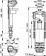 Выпускной комплект со стоп кнопкой AlcaPlast SA2000SK-1/2 CHROM,клап.выпуск A18 1/2