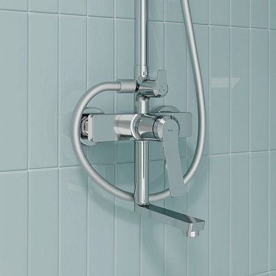 Душевая система с тропическим душем Iddis Parker PARSB3Fi06