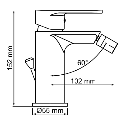 Смеситель для биде WasserKRAFT 7406