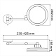 Зеркало с LED-подсветкой, 3-х кратным увеличением WasserKRAFT K-1004