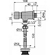 Кран смывной для писуара AlcaPlast ATS001