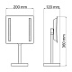 Зеркало с LED-подсветкой, 3-х кратным увеличением WasserKRAFT K-1007