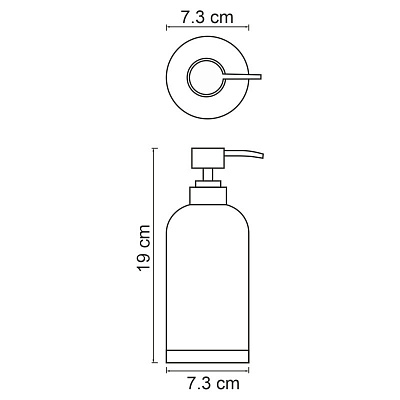 Дозатор для жидкого мыла WasserKRAFT Lopau K-3399