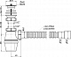 Сифон ORIO 1 1/2 40 с пласт.вып.,с гиб.трубой A - 7001