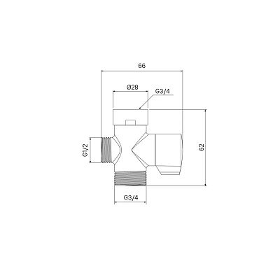 Блок дивертора для смесителя IDDIS 950OPHC0SM ID латунь