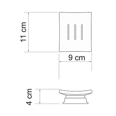 Мыльница WasserKRAFT Amper Nickel K-5429N