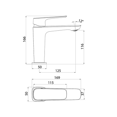 Смеситель для умывальника IDDIS Sign SIGSB00i01