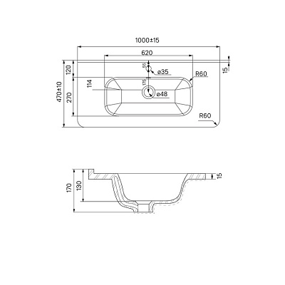 Тумба с умывальником, напольная, белая, 100 см, IDDIS Edifice EDI10WFi95K