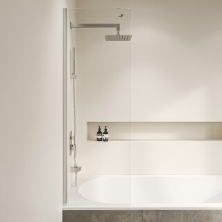 Шторка на ванну 50*150 RGW SC-056-8 Хром/Прозрачное/8 мм (Easy) 35110562850-11