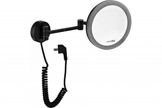 Зеркало с LED-подсветкой, 3-х кратным увеличением WasserKraft K-1004BLACK