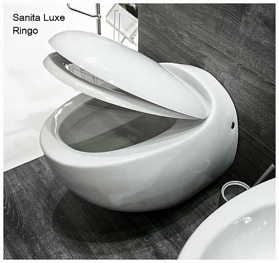 Сиденье для унитаза Sanita Luxe Ringo с микролифтом SD17m080