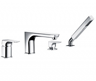 Смеситель на борт ванны 4 отверстия WasserKRAFT Salm 2755