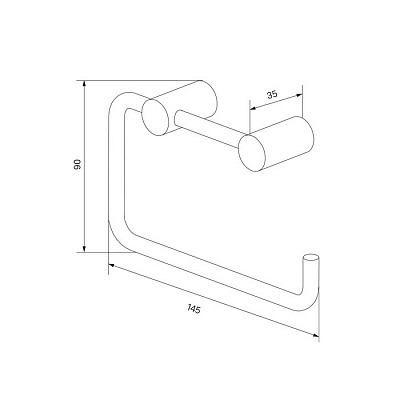 Держатель для туалетной бумаги без крышки Iddis Petite PETG000i43