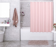 WasserKRAFT Oder SC-30401 Шторка д/в с кольцами розовый