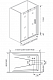 Душевое ограждение Good Door Galaxy WTW-120-C-B (1200*19500*6)