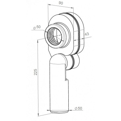 Писсуар Santek Гала 1WH501805