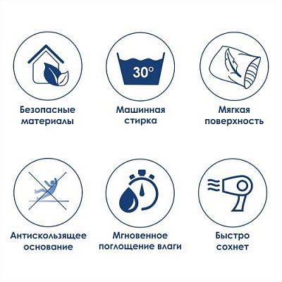 WK Dill BM-3910   Bright White Коврик для ванной