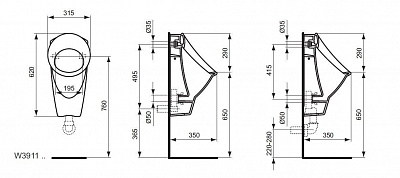 Писсуар Ideal Standard SanRemo W391101