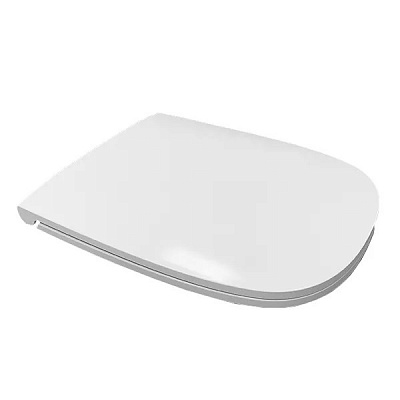 Сиденье из дюропласта Sanita Luxe INFINITY, QUADRO, микролифт soft close Slim (белое)