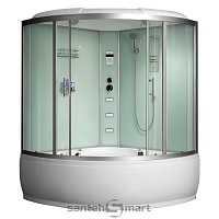 Душевая кабина Frank F662 угловая 150×150×220 высокий поддон с баней