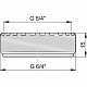 Подсоединение AlcaPlast S0507-ND6/4" × 5/4"