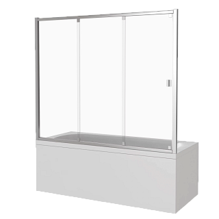 Шторка на ванну 140см Good Door Screen WTW-140-C-CH ПД00101