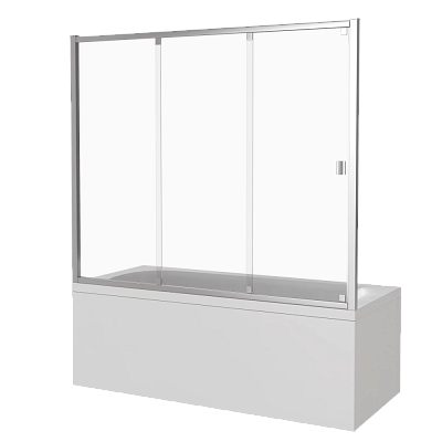 Шторка на ванну 140см Good Door Screen WTW-140-C-CH ПД00101