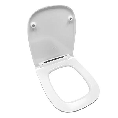 Сиденье из дюропласта Sanita Luxe INFINITY, QUADRO, микролифт soft close Slim (белое)