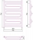 Полотенцесушитель комбинированный Сунержа Элегия-ПРОФИ 800x500